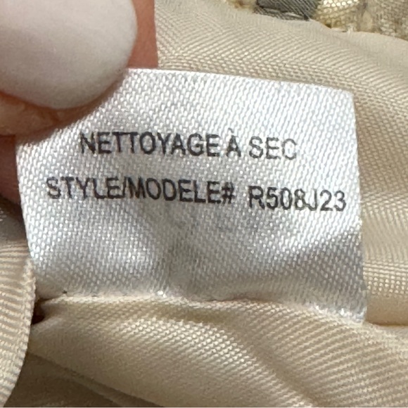 Robert Rodriguez Slate Gray/Cream Lace Brocade Crop Ruffle Jacket Blazer Size 4 - Picture 7 of 10